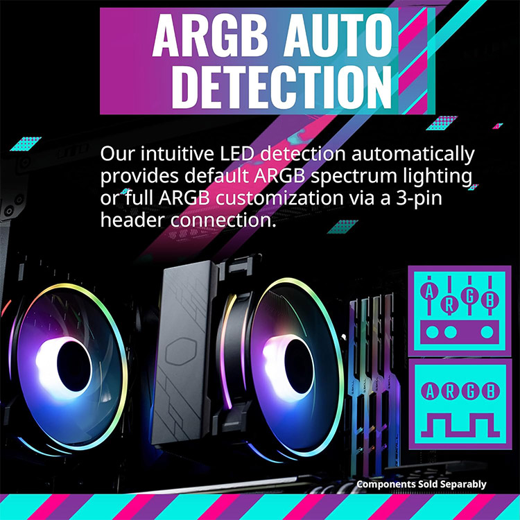 خرید فن پردازنده Cooler Master Hyper 212 Halo - سیاه